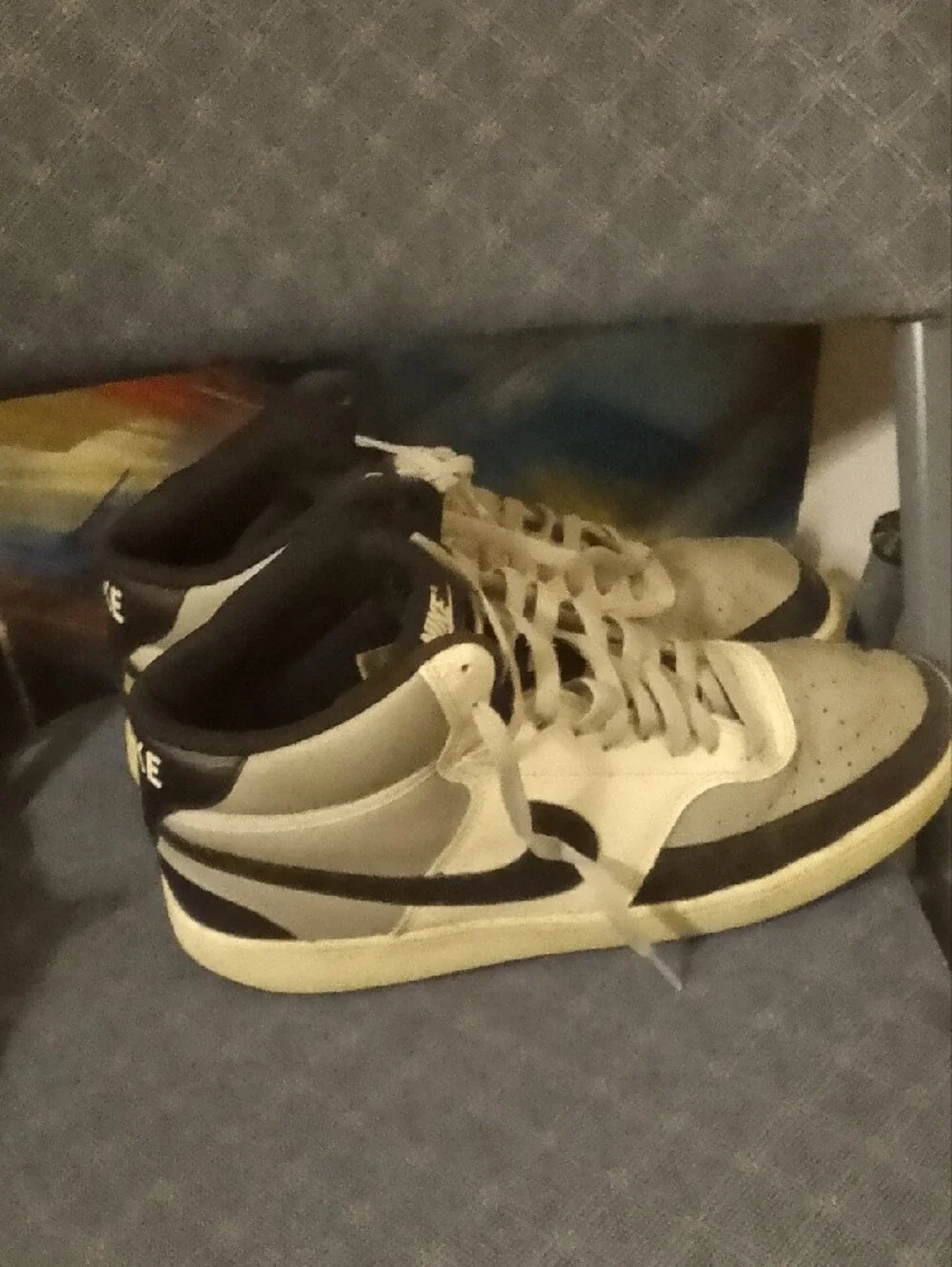Nike Low-Top Sneakers in Black and Cream